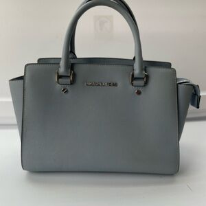 Michael Kors Blue Satchel Bag